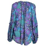 Spell & the Gypsy XXL Bohème Blouse in Baltic Blues Bohemian 70s Witchy Blue Photo 6