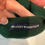 Brandy Melville Cropped Cardigan Sweater Hunter Green S Photo 5