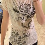 Daytrip White Tee with Flower Detail Photo 0