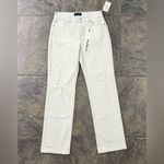 NWT Purple Brand Ripped Slim Fit Straight Leg Jeans Mid Rise Sz 26 $250 White Photo 3