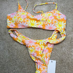 Grey Bandit GB x ANA Floral Bikini Set in Orange and White Photo 0