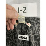 Womans Studio AA Midi Wrap Dress 14 Gray Black Animal Print Cap Sleeve V Neck Photo 3