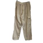 C&C California  Linen Cargo Pants Size M Beige Straight Leg Pockets Easy Fit Photo 1