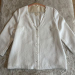 Sézane Sezane Cardigan Women  Knit Long-sleeved Jacket Cream‎ Size 38 Photo 0