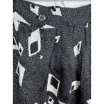 Greenwich Square Vintage Abstract Geometric Midi Skirt Rayon Made USA 9/10 Black Size undefined Photo 6