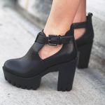 Black Lug Sole Bootie Size 7 Photo 1