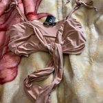 Boohoo US  2 Pink Tie Cropped Bralette Photo 1