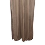 Revelry Skye Velvet Bridesmaid Dress Women’s Size 4 Champagne Slit Formal Gown Tan Photo 7