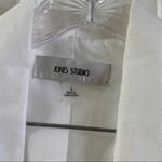Jones Studio Dress Barn  White Linen Blend Blazer size 4 Photo 1