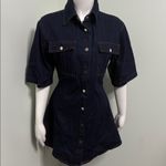 Petal and Pup  Rev Mini Short Sleeve Button Denim Dress Size Small NEW Photo 6