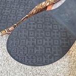 Tory Burch Cutout Curved Wedge Flip Flops Fresh Melon Ballet Pink Octagon Used Photo 8