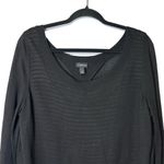 Torrid Black Open Back Sweater Layered Over Black/White Tank #10254291 1/1X Photo 2