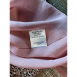 Joy Joy Boho  Womens Leopard Print Peplum Blouse Long V Neck Medium Feminine M Photo 8