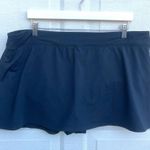 Lands' End Land’s End Womens Swim Skirt Skort Black Bikini Bottom Vacation Plus 20W Photo 2
