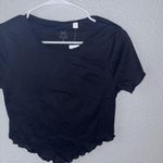 PacSun Black Short Sleeve Women's Top Photo 1