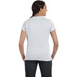 Hanes 4.5 oz Women's NANO-T Lightweight Premium T-Shirt - Ash - S Photo 2