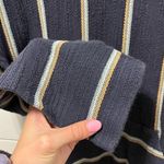 Faherty  Seabrook French Terry Hooded Poncho Navy Blue Photo 6