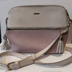 Lovestitch Brand Name Pink Beige Dome Crossbody Shoulder Bag Tassel Gold Hardware Photo 1