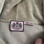 Juicy Couture beige caramel velvet zip up hoodie size small Photo 4