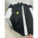 Jones New York Womans Jones NY Button Up Long Overcoat 14 W Black Wool Blend Photo 6