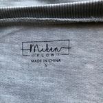 Miken Flow La Luna Sunflower Sweatshirt Gray Pullover Long Sleeve Women's Small Photo 7