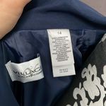 Villager A LIZ CLAIBORNE COMPANY Navy Blue Short Sleeve Blazer Jacket Size 14 Photo 6
