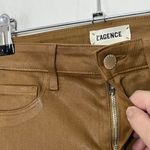 L'Agence Womens Sabine Dark Khaki Coated Skinny Mid Rise Jeans Size 26 Photo 8