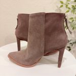 Kaanas Cologne Suede High Heeled Boot in Tobacco Gray NWOT Size 6M Photo 6