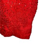 Vintage Red Sparkle Beaded Festive Silk Pants Holiday Party Christmas Pants Size undefined Photo 2