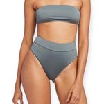 Vitamin A Ibiza Blue Grey High Waisted Eco Lux Swim Bottoms Photo 4