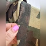 Lucky Brand Jacket Womens XS Green Camo Hooded Long Sleeve Open Tie Cardigan Photo 8