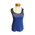 Lululemon Athletica Tops size 2 Tough It Out Tank Heathered Sapphire Blue Butter Photo 2