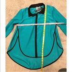 Poof! 🔷BOGO🔷🆕 Poof split side button down teal top Photo 3