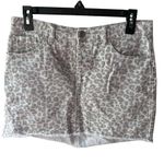 Mud Pie  Leopard Print Skirt - Gray and White Photo 0
