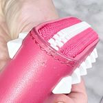 Valentino Garavani Pink & White Vitello Colorblock Rockstud Zip Around Wallet Photo 6