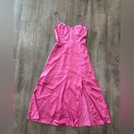 ASTR  Pink Satin Chemise Photo 6