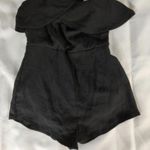 Lulus  Black One Shoulder Romper Photo 2