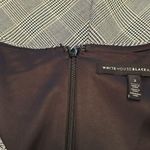 White House | Black Market   Black Plaid Dress Cap Sleeve Emilya Knee Women 2 Photo 14