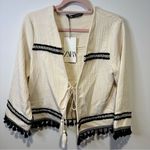 ZARA NWT fringe cardigan size small Photo 0