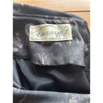 Vintage Black 1960s Black Abstract Floral Bow Belt Sheath Dress Photo 4