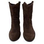 Garnet Hill  Made in Italy Brown Suede Western Style Boots 9 Photo 2