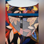 BLEEKER & MCDOUGAL women’s Multicolor Floral long sleeve dress blouse stretch XL Brown Photo 2