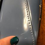 A Bellucci Made In Italy Blue Italian Leather Satchel Shoulder Hand Bag Purse Photo 8