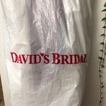 David's Bridal Wedding dress with a burgundy belt. Photo 12