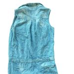 Sea New York Striped Blue Denim Jumpsuit Distressed Size 0 Sleeveless Photo 9