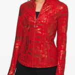Lululemon  Red foil manifesto define jacket 20YR size 4 Photo 0