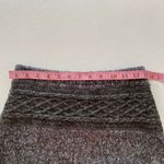 prAna Wool Blend Knit Sweater Skirt | Gray Cable Knit Winter Skirt XS Photo 4