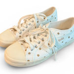 Gola J. Crew Coaster Low Top Sneakers White Khaki Tan Polka Dot Size 10 Lace Up Photo 0