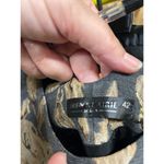 Irene Klarie Floral Embroidered Shift Dress Size UK42 US 8 M Gray Jacquard Gold Photo 3