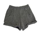 Hollister  Gray Herringbone Cuffed Workwear Shorts Size M Office Siren Photo 1